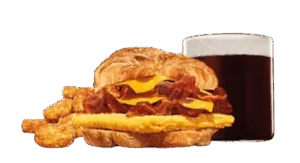 Double Bacon Egg & Cheese Croissan’wich Combo