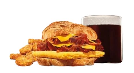 Double Bacon Egg & Cheese Croissan’wich Combo