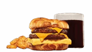 Double Sausage, Egg & Cheese Croissan'wich Combo