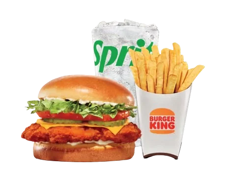 Spicy Deluxe Crispy Chicken Sandwich Large Combo