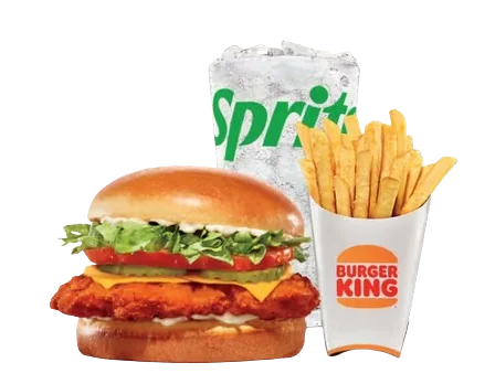 Spicy Deluxe Crispy Chicken Sandwich Medium Combo