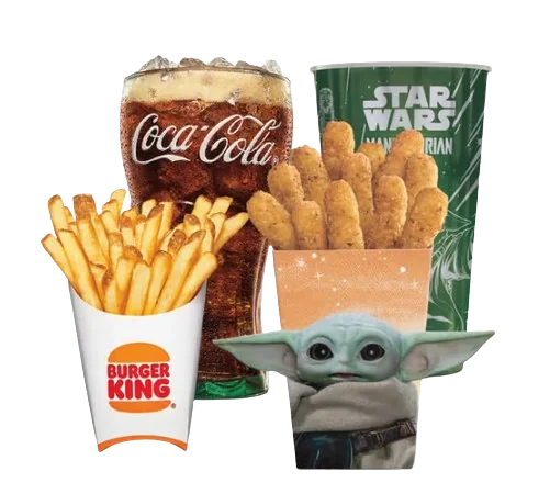 Burger King 12 Pc. Grogu's Garlic Chicken Fries Medium Combo