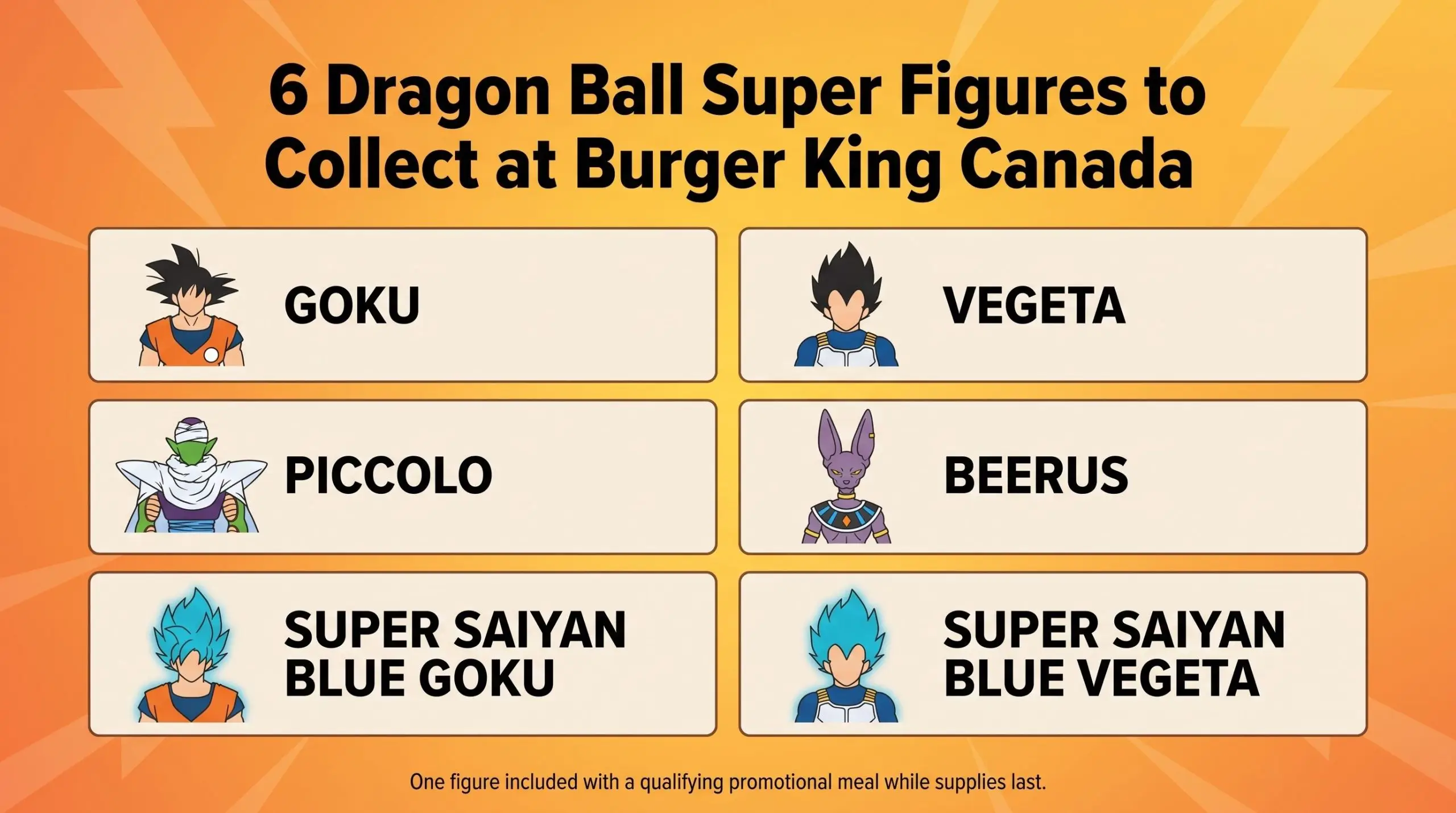 Six Dragon Ball Super figures are available -v