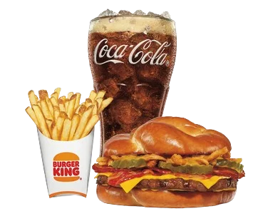 Pretzel Bacon Burger Medium Combo